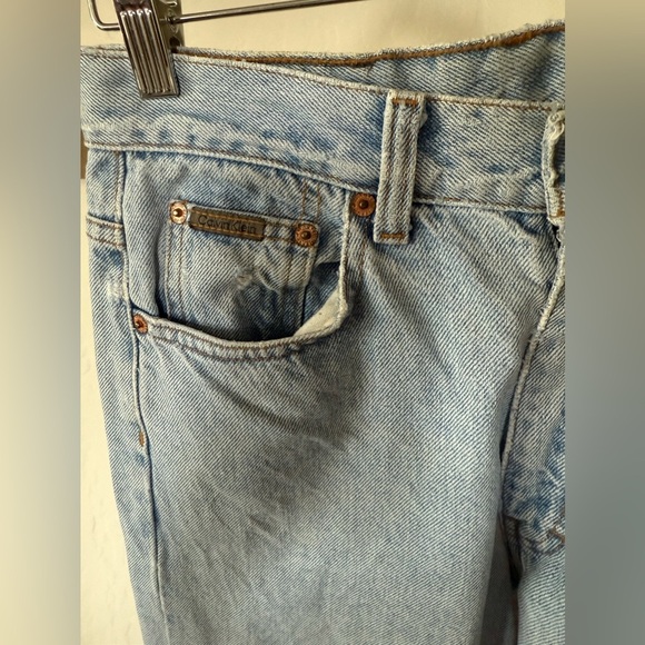 Vintage Calvin Klein|Women’s vintage high waisted light wash solid jeans,90’s••• - Picture 4 of 12